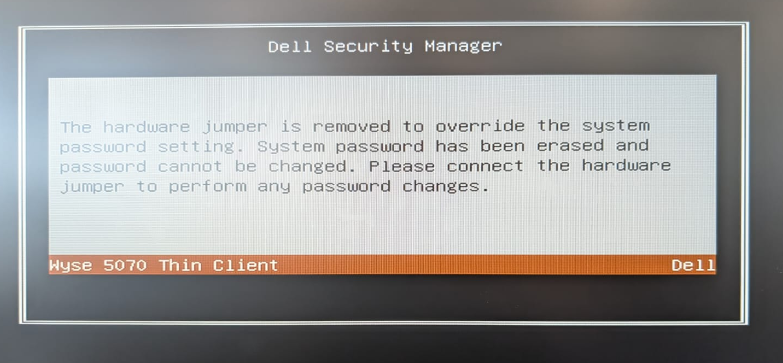 Overriding the BIOS Password