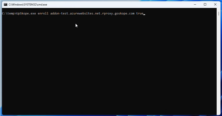 Running the UpSkope PoC